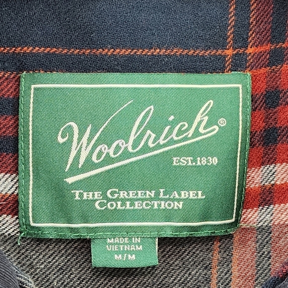 Woolrich Men's 100% Cotton Flannel Lined Shirt Jacket - M - Picture 3 of 7